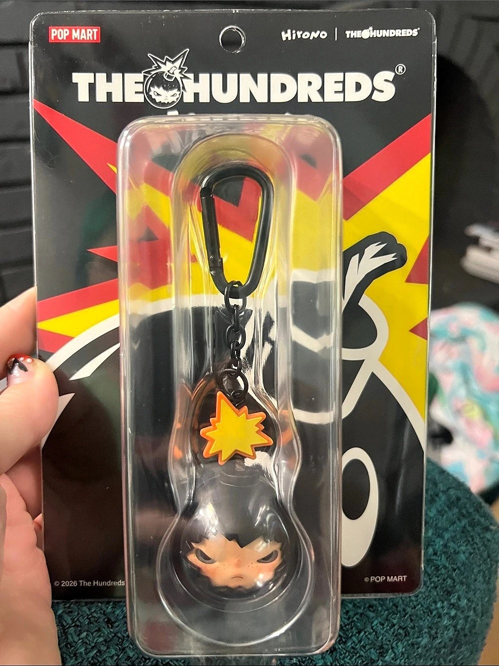The Hundreds Hirono Keychain Color Block NWT
